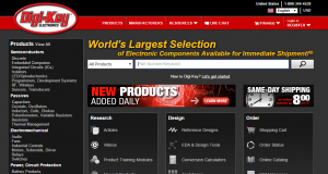 hướng dẫn đặt linh kiện digikey